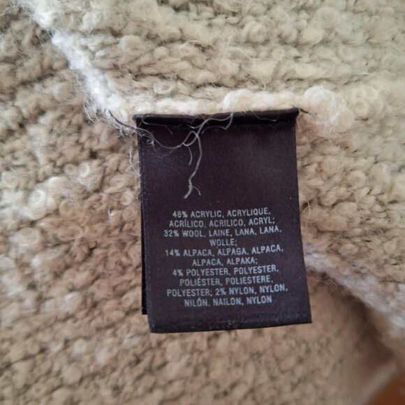 Anthropology Moth Open Front Cape Knit Sweater Cardigan Size Medium - Picture 7 of 8